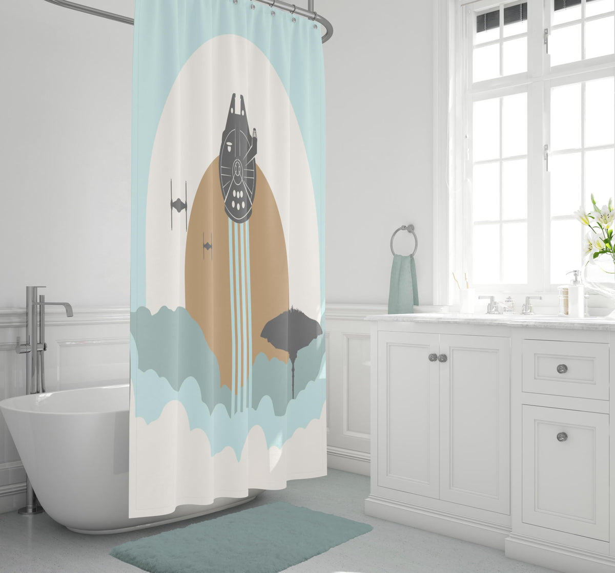 Jay Franco Star Wars curtain fits standard 70x72 inch size