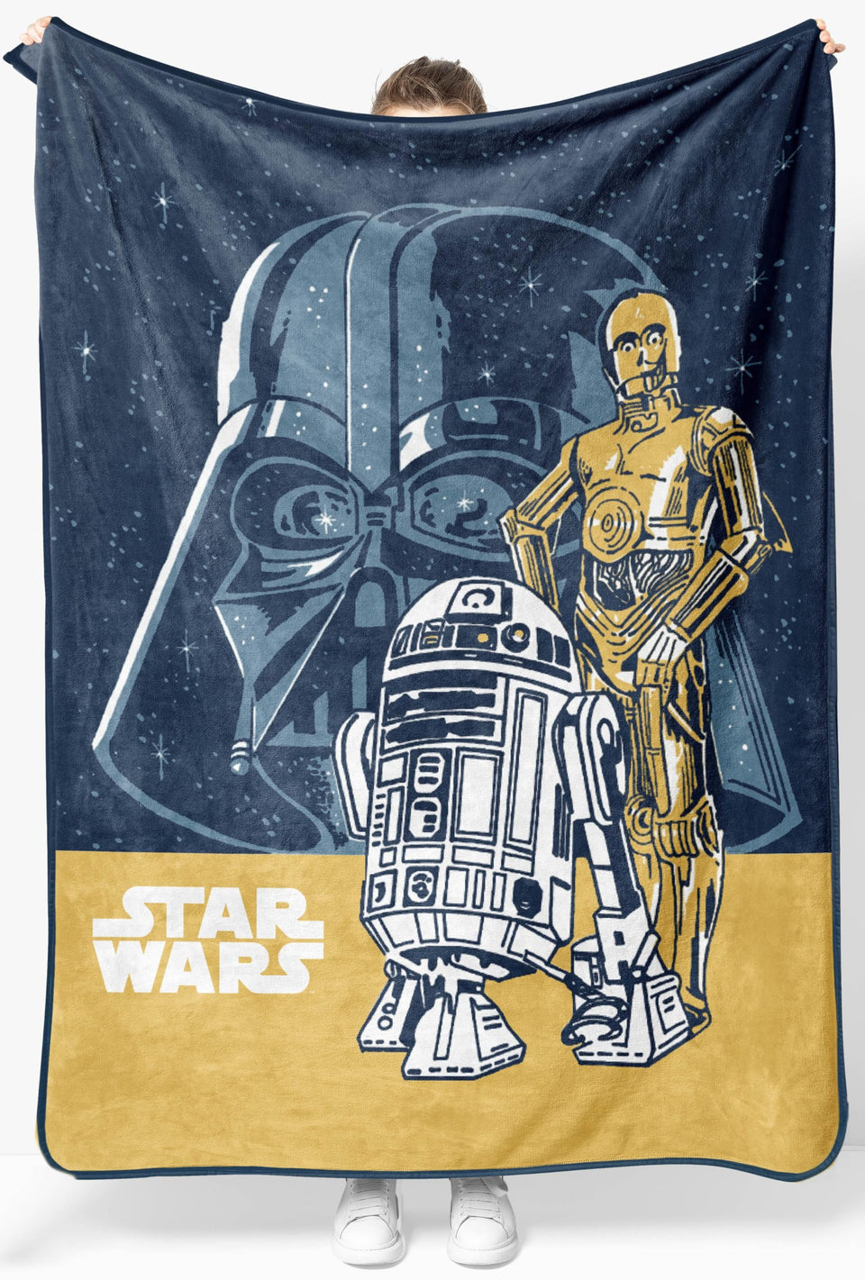 Jay Franco Star Wars throw blanket with Darth Vader for cozy movie nights.