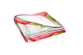 Jay Franco Strawberry Shortcake plush throw ready for travel, dorm lounging, or road trips.