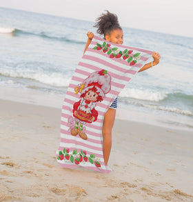 Jay Franco Strawberry Shortcake towel coordinates with the collection for a complete look