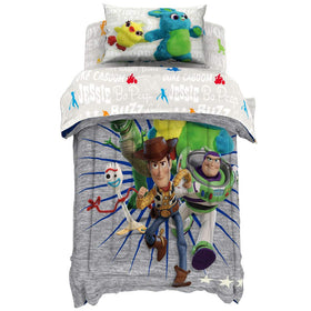 Jay Franco Toy Story 4 twin fitted sheet keeps surfaces smooth and snug.