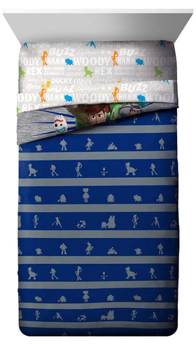 Jay Franco Toy Story 4 twin flat sheet offers breathable comfort all night.