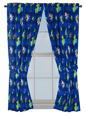 Jay Franco Toy Story curtains featuring Woody and Buzz for a playful bedroom vibe.