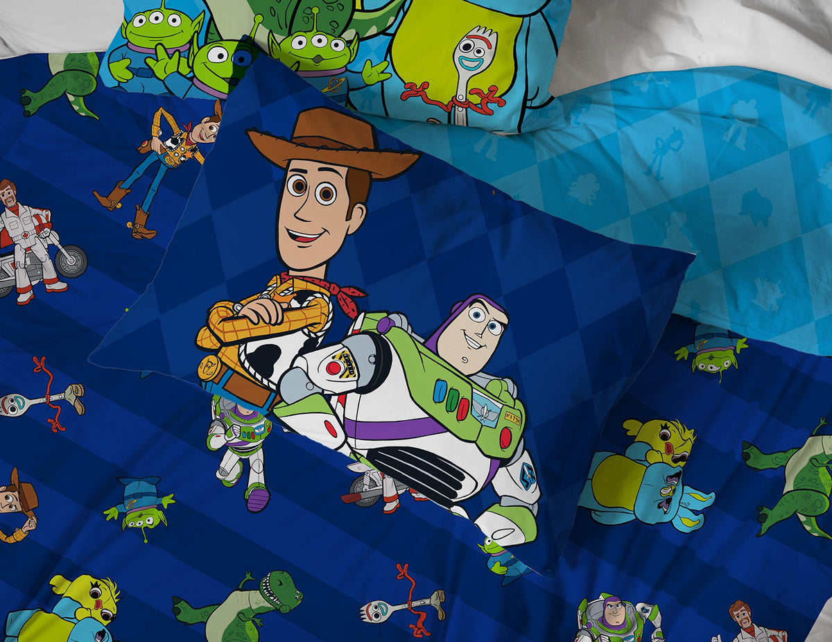 Jay Franco Toy Story microfiber close-up showing ultra-soft texture