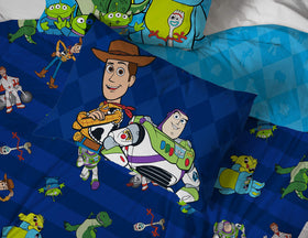 Jay Franco Toy Story microfiber close-up showing ultra-soft texture