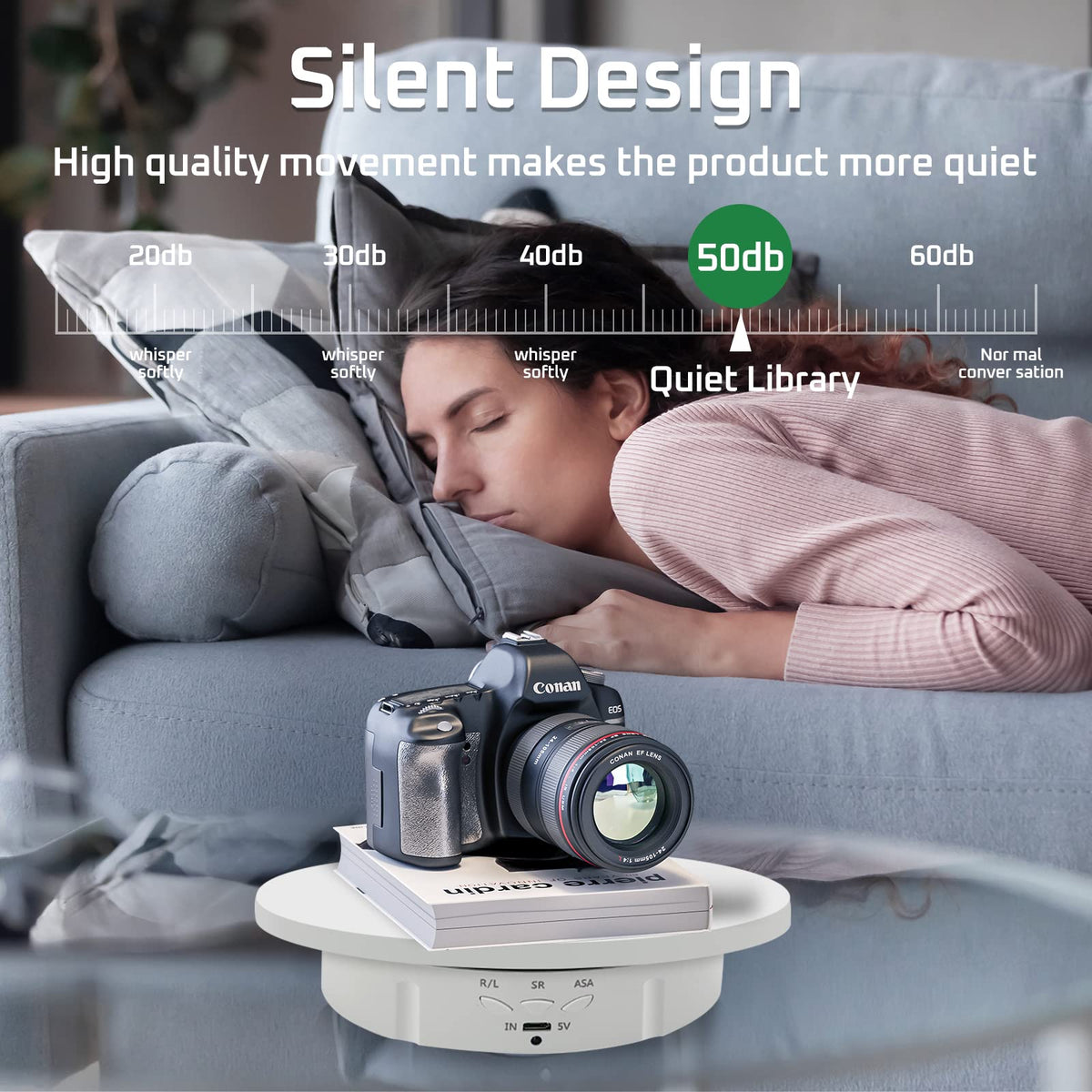 Built-in rechargeable battery and USB power for flexible on-site use.