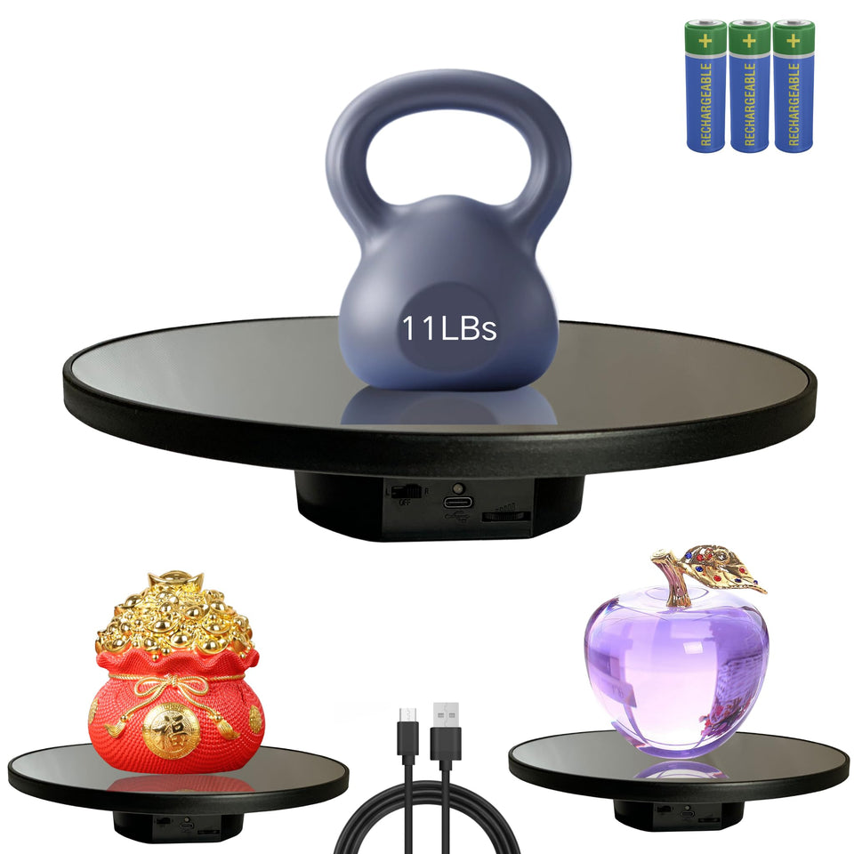 JAYEGT motorized rotating display stand offering 360° product view