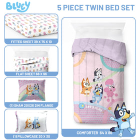 Bluey pillowcase by Jay Franco for soft, breathable nights