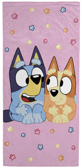 Jay Franco Bluey & Bingo beach towel hero design for sunny pool days