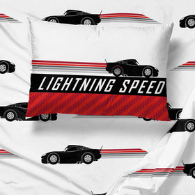 Lightning McQueen pillowcase from Jay Franco Cars set for coordinated styling