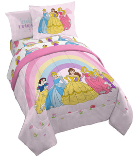 Jay Franco Disney Princess full comforter on a neatly made bed for cozy nights