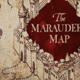 Jay Franco Marauders Map design detail highlights intricate Hogwarts-inspired art