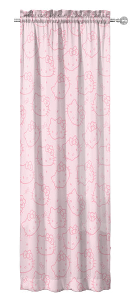 Jay Franco Hello Kitty drape set with tiebacks displayed