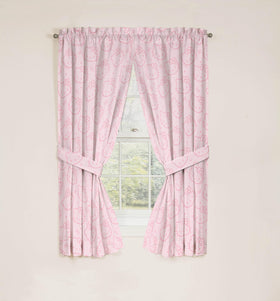 Jay Franco Hello Kitty rod-pocket curtains ready for installation