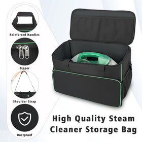JAYOBGO carry bag for Bissell Little Green 1400B interior view shows machine fit.