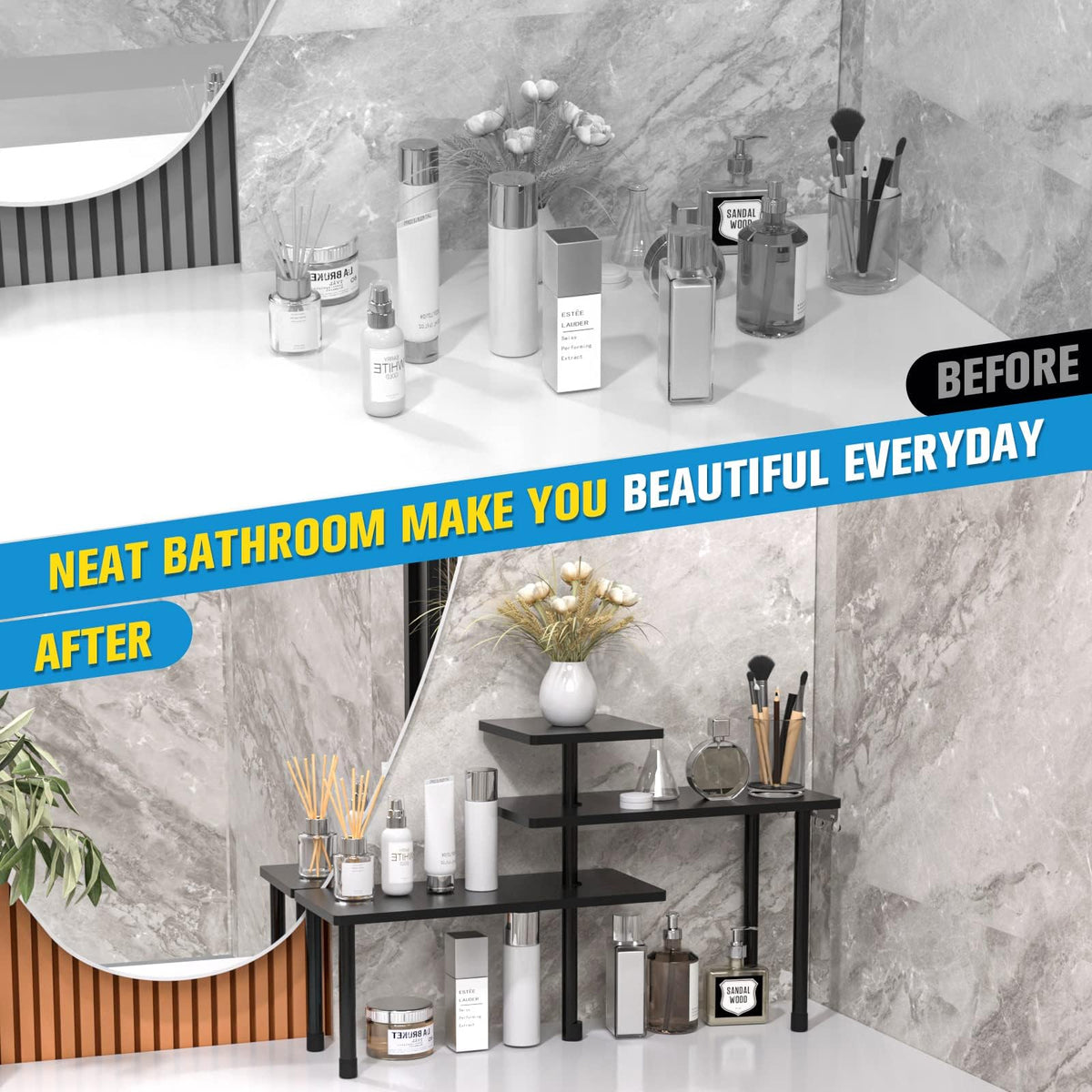 JayRex assembly easy bathroom shelf ships with tools and quick setup.