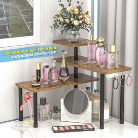 JayRex coffee station organizer, keeps mugs and jars neatly arranged.