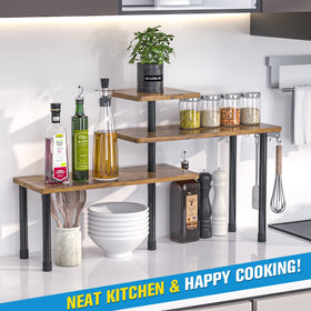 JayRex spice rack organizer, versatile kitchen storage for spices.