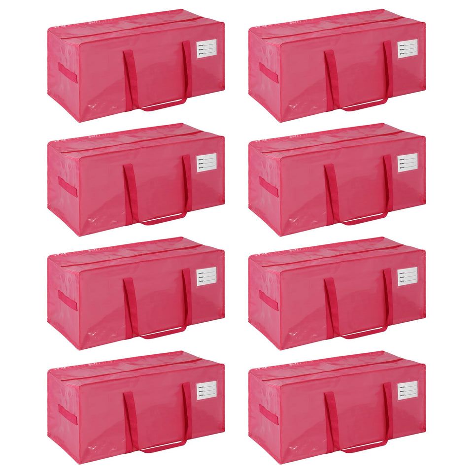 JCBZAMZ pink 8-pack heavy-duty bags for moving and storage.