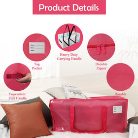 JCBZAMZ pink waterproof bags with zippers protect items during transit.