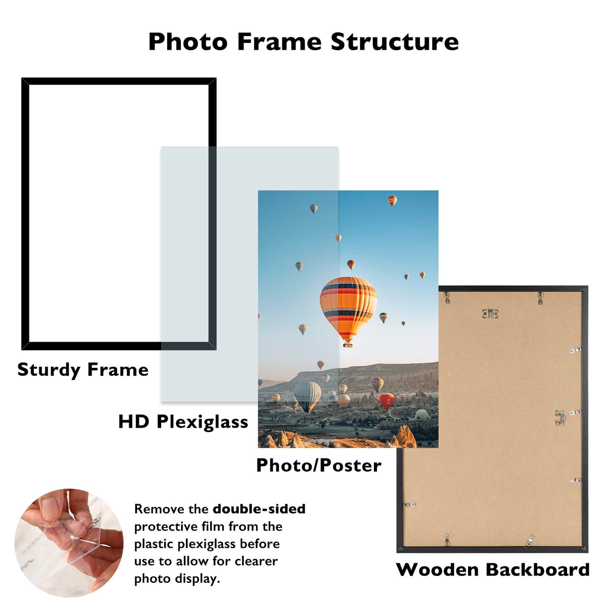 JCJMY 15x22 frame wall-hanging vertical enables a sleek vertical gallery.