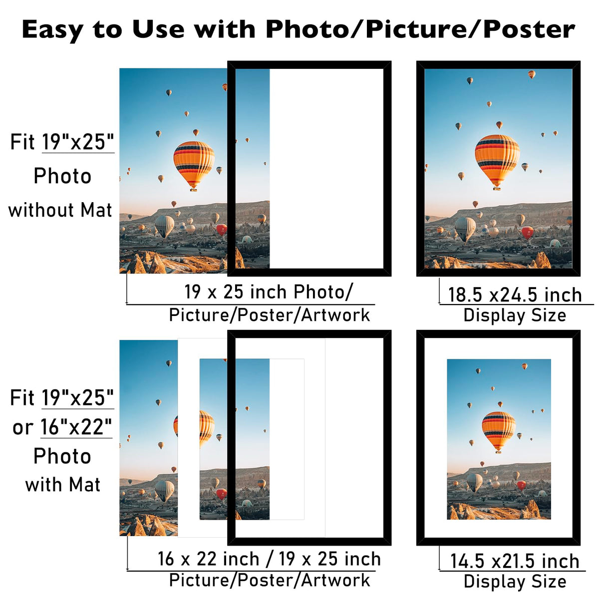 JCJMY 16x22 mat inset showcases photos with a professional mat look.
