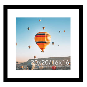 JCJMY 20x20 black frame front view showing bold poster display