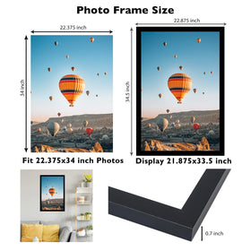 JCJMY 22.375x34 horizontal hanging option for flexible wall layouts.