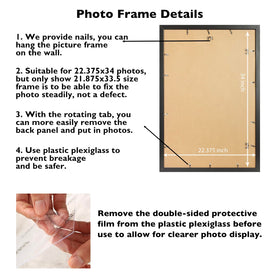 JCJMY 22.375x34 vertical hanging option for portrait posters.