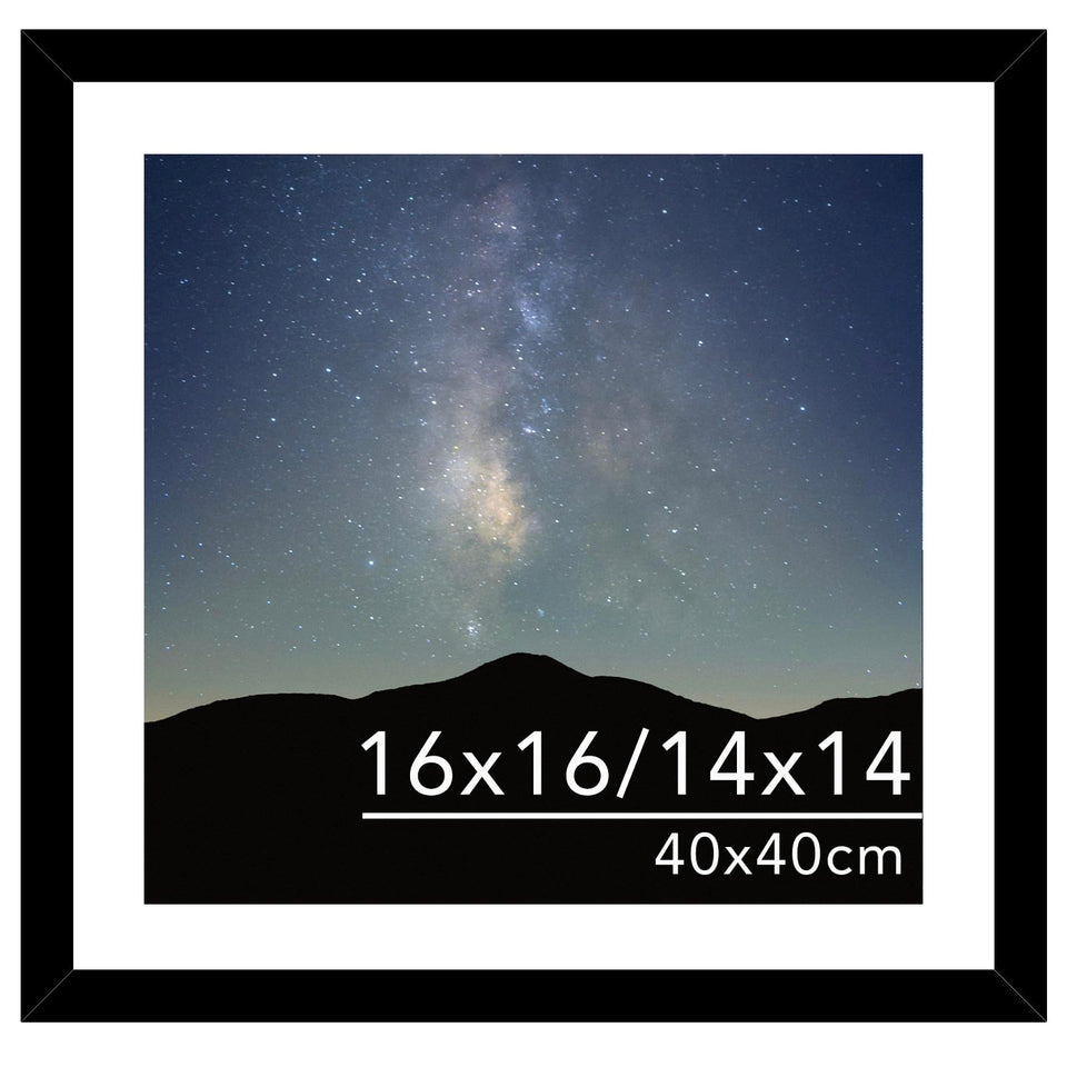 JCJMY black 16x16 frame with mat for diamond art display