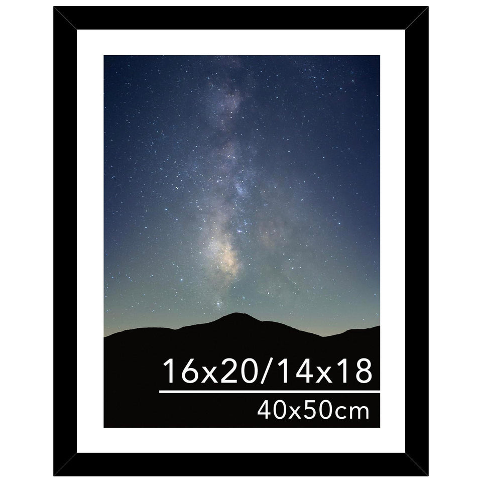 JCJMY black frame for 40x50 cm diamond art with plexiglass, safe display.