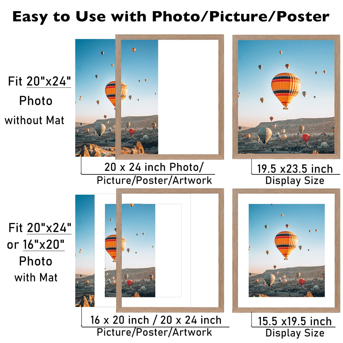 JCJMY plexiglass safety frame protects memories without glass breakage.