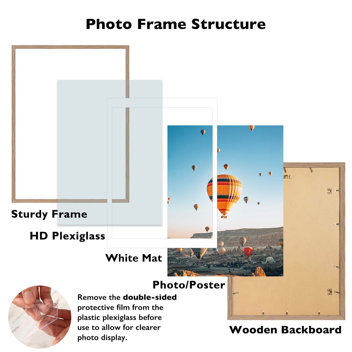 JCJMY frame highlights 18x24 mat-ready photos with clean, protected presentation.