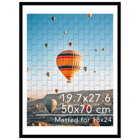 JCJMY puzzles frame front view, stylish wall display for 50x70 cm puzzles