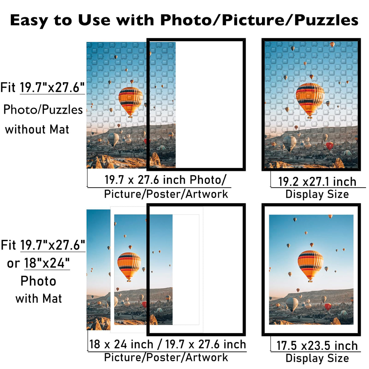 JCJMY frame with mat display enhances 18x24 art with a clean border