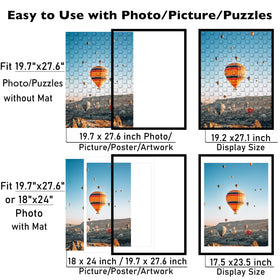 JCJMY frame with mat display enhances 18x24 art with a clean border