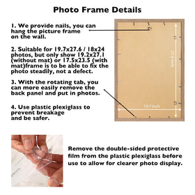 JCJMY rotating back panel makes changing pictures quick and simple.