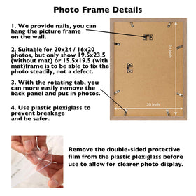 JCJMY rotate-tab frame for easy photo swapping and setup.