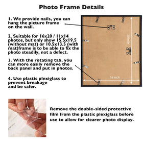 JCJMY rotating tab back makes changing photos quick and clean