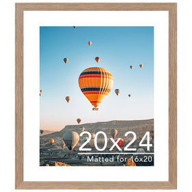 JCJMY rustic brown 20x24 frame highlighting photos with a clean, modern display.