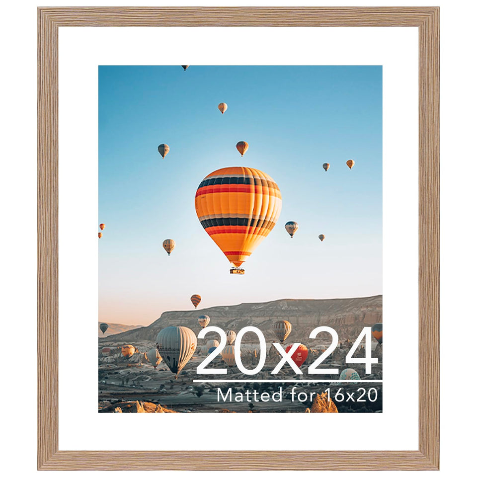 JCJMY rustic brown 20x24 frame highlighting photos with a clean, modern display.
