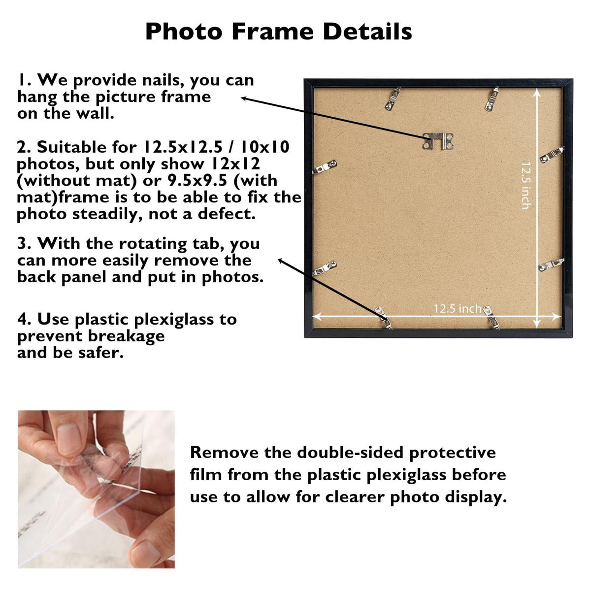 JCJMY safe plastic plexiglass display protects contents without risk.