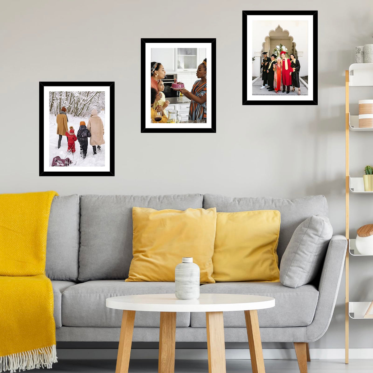 JCJMY wall hanging with two hooks for vertical or horizontal mounting.