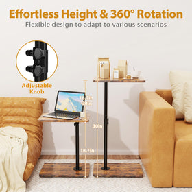 JCMCDO multipurpose end table supports lamps, books, and laptops