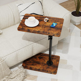 JCMCDO TV Tray Table shown under sofa for space saving ease