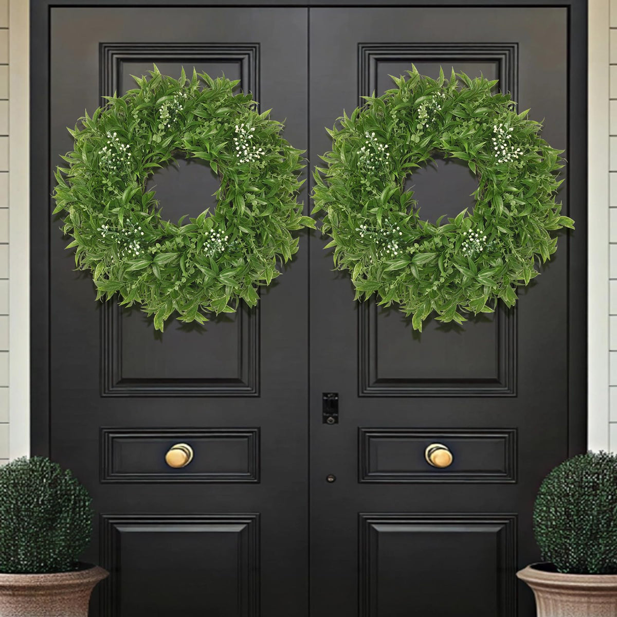 JDKPK greenery wreath suitable for indoor and outdoor spaces