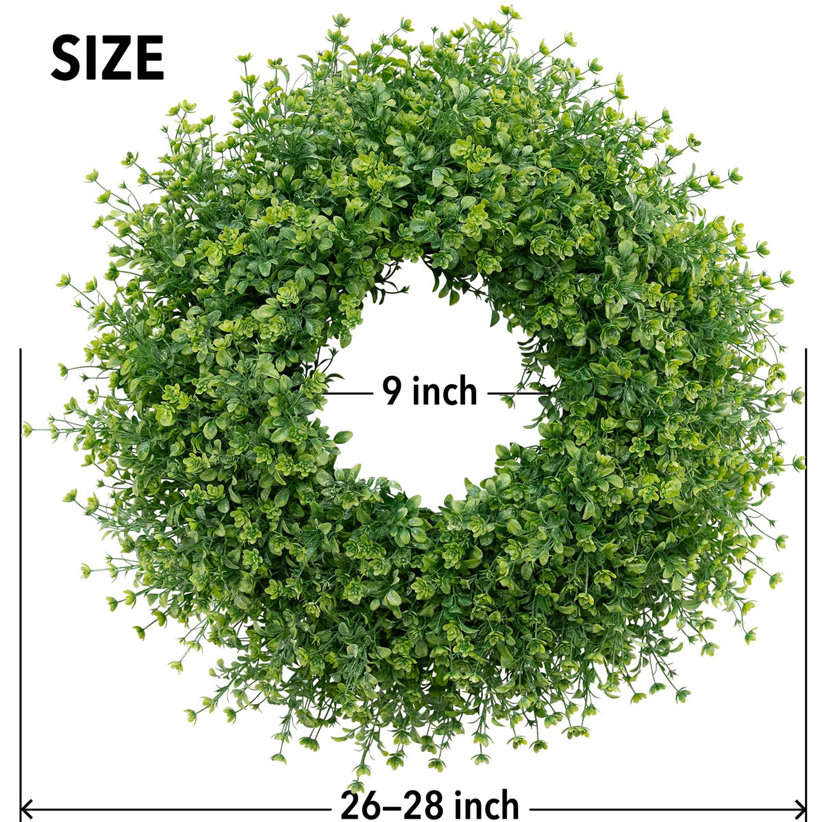 JDKPK outdoor-friendly decor withstands weather with fade-resistant leaves.