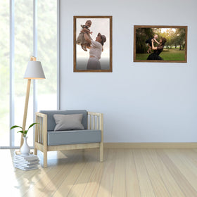 JDZIVTOP 12x18 vertical display highlights portraits with easy-load back.
