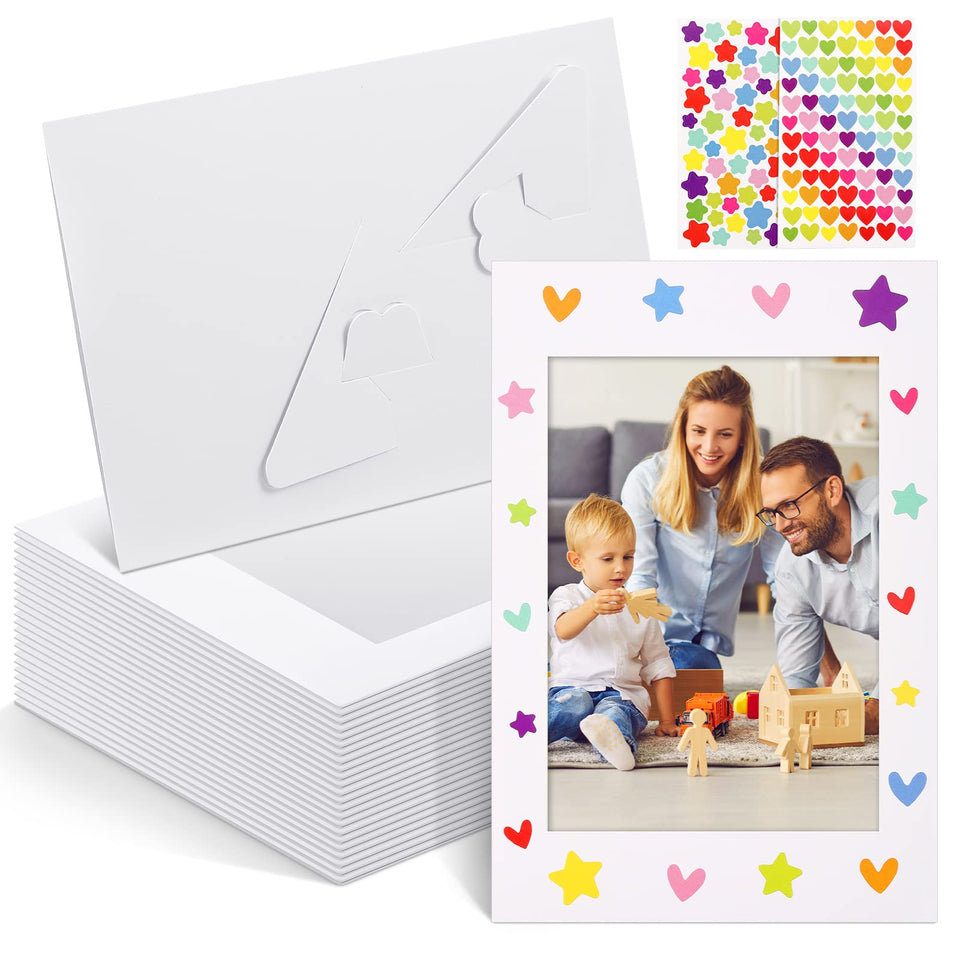 Jecery white picture frame bulk 4x6 for kid art, ideal for classroom displays.