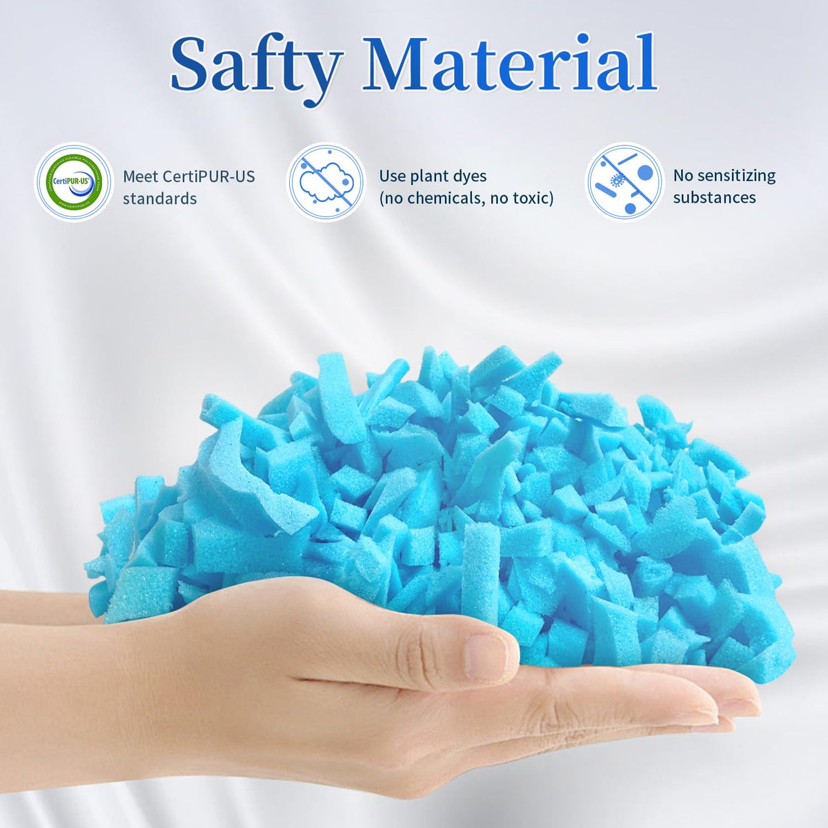 Jecqbor memory foam filler expanding to support pillows and cushions